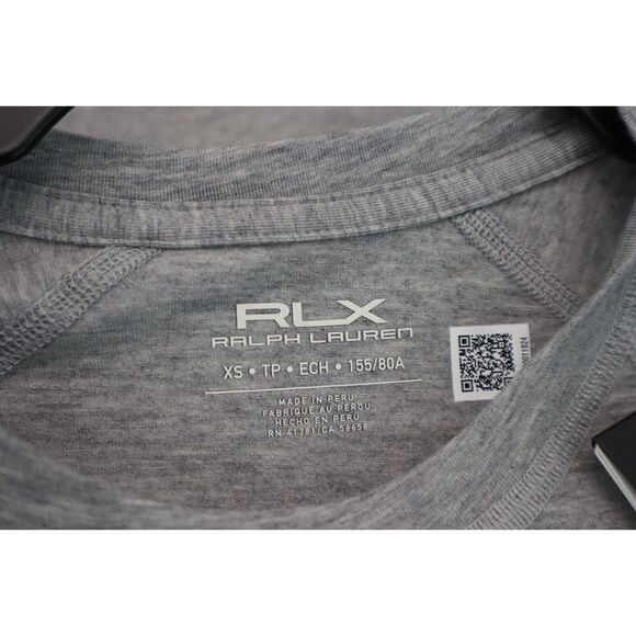 RLX Ralph Lauren 285929760504 Women's Sz XS Gray Heather Athleisure S/S Shirt - Picture 4 of 8